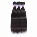 Alishes Indian Straight Hair Bundles Human Hair Weaving Extension Remy 1/3/4 Bundle Deals Free Shipping Natural Black 100G/PC