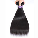 Alishes Indian Straight Hair Bundles Human Hair Weaving Extension Remy 1/3/4 Bundle Deals Free Shipping Natural Black 100G/PC