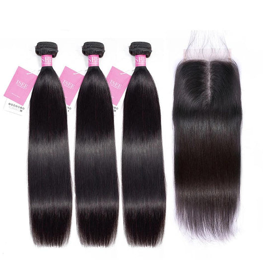 Straight Hair Bundles With Closure